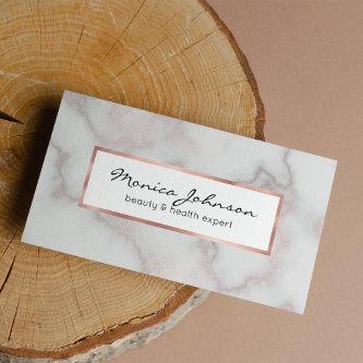 Blush tones pink rose gold white marble pattern