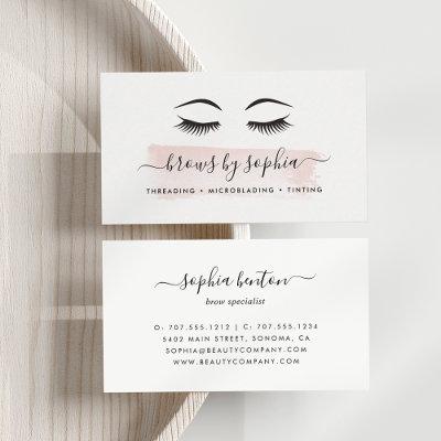 Blush Watercolor Brow Services
