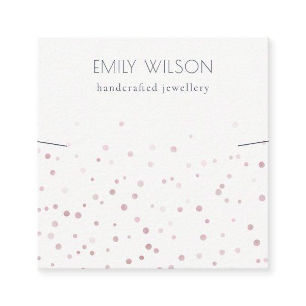 Blush Watercolor Confetti Band Necklace Display Square