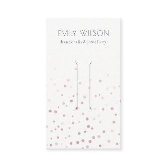 Blush Watercolor Confetti Bow Hair Clip Display