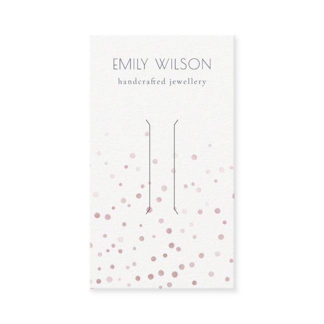 Blush Watercolor Confetti Bow Hair Clip Display