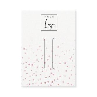 Blush Watercolor Confetti Bow Hair Clip Display