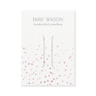 Blush Watercolor Confetti Hair Clip Display
