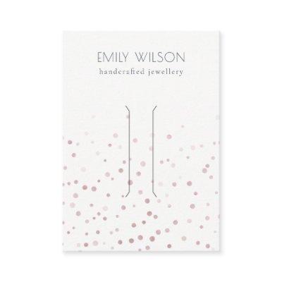 Blush Watercolor Confetti Hair Clip Display