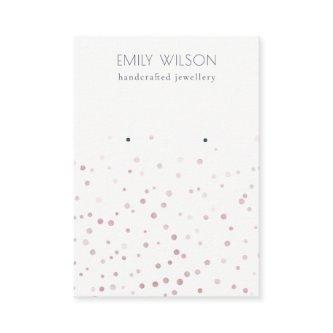 Blush Watercolor Confetti Stud Earring Display