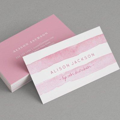 Blush watercolor stripes lips color distributor