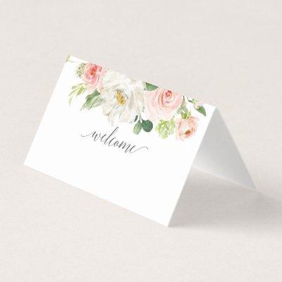 Blushing Blooms Place Cards
