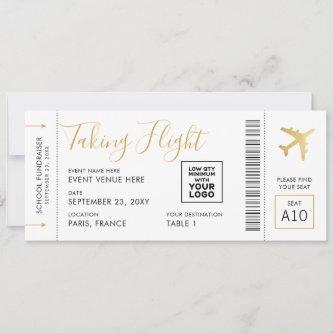 Boarding Pass Ticket Travel Theme Large Place Card
