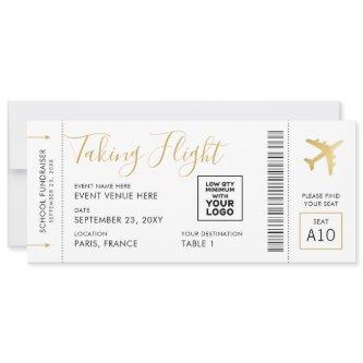 Boarding Pass Ticket Travel Theme Large Place Card