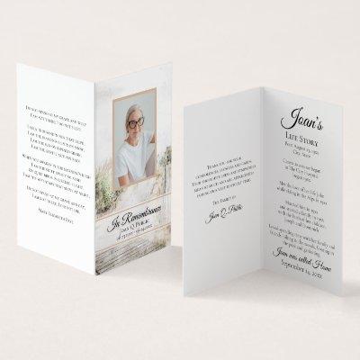 Boardwalk to Beach Coastal Funeral Memorial Prayer