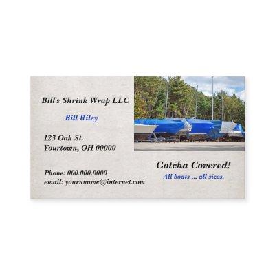 boat shrink wrap winterizing business