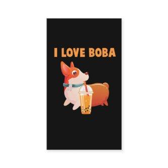 Boba Welsh Corgi Pembroke Bubble Tea Kawaii Dog