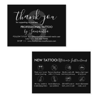 Body Art Aftercare Instructions Tattoo Thank you