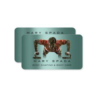 Body Building Shaping Fitness Man Green Teal
