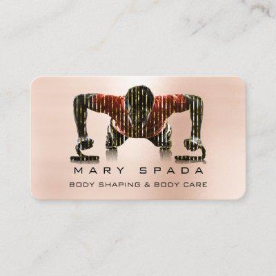 Body Building Shaping Fitness Sclupting Blush Card