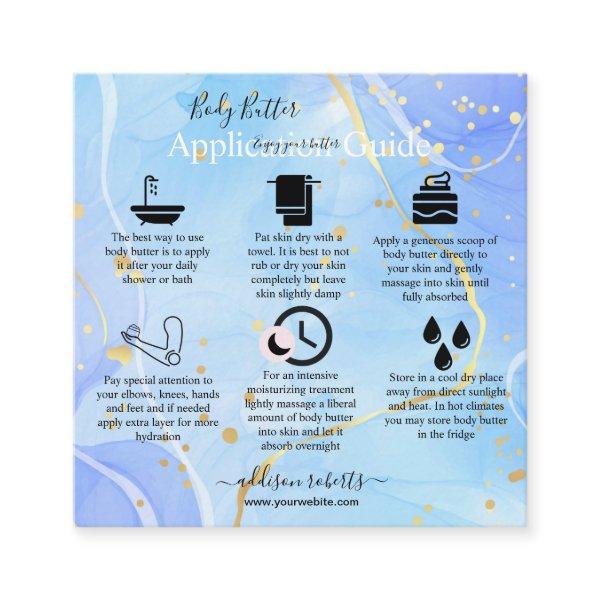 Body Butter Application Guide Modern Elegant Square