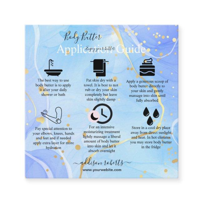 Body Butter Application Guide Modern Elegant Square