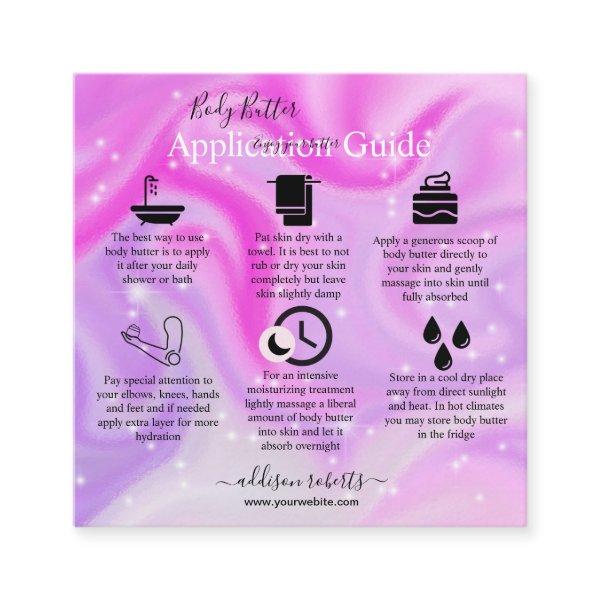 Body Butter Application Guide Modern Glam  Square  Square