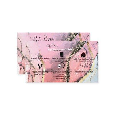Body Butter Application  Pink Gold Watercolor   Bu