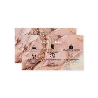 Body Butter Application  Pink Gold Watercolor