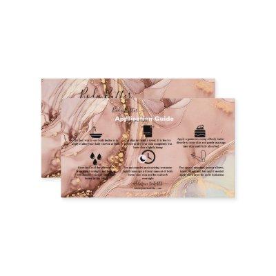 Body Butter Application  Pink Gold Watercolor