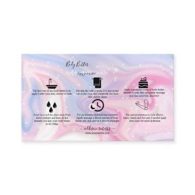 Body Butter Glitter Pink Marble Splash