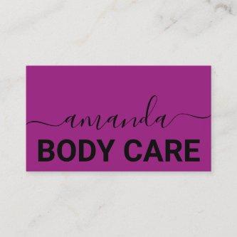 Body Care Makeup Logo Minimalism Berry Pink