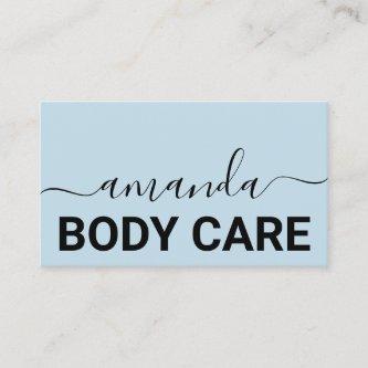 Body Care Makeup Logo Minimalism Blue Pastel