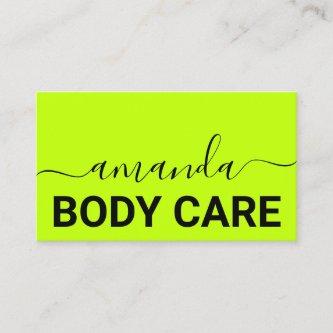 Body Care Makeup Logo Minimalism Green