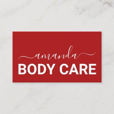 Body Care Makeup Logo Minimalism Red