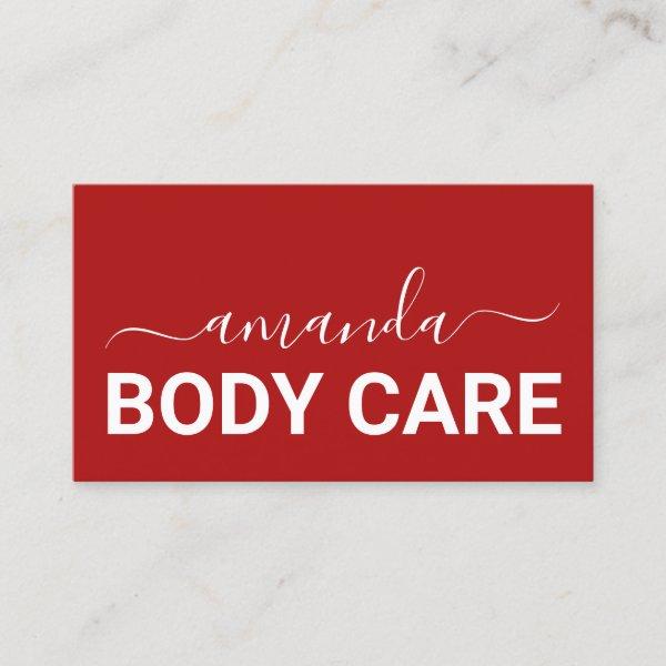 Body Care Makeup Logo Minimalism Red