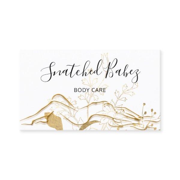 Body Logo Sculpting QRCODE Rose Gold Flowers