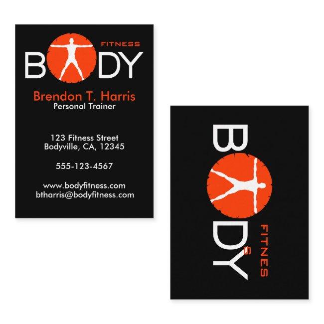 Body Madness Black Orange Large Personal Trainer
