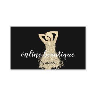 Body Sclupting Massage Logo Black White Gold