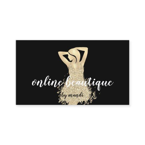 Body Sclupting Massage Logo Black White Gold