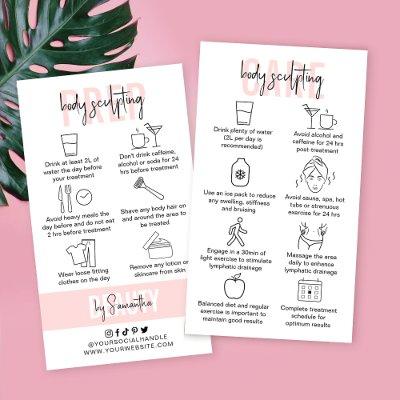 Body Sculpting Aftercare Instructions Pink Salon