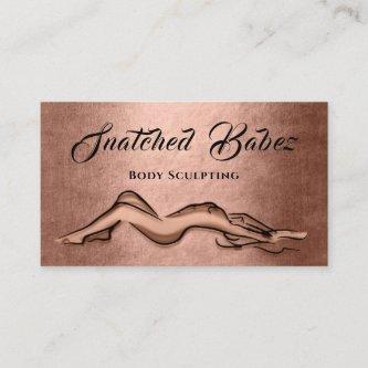 Body Sculpting Beauty Logo Massage  QE CODE Rose