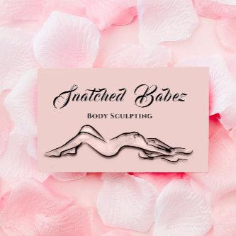 Body Sculpting Beauty Logo Massage QRCODE Blush