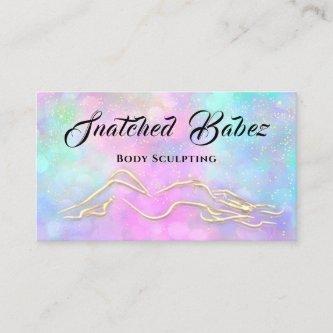Body Sculpting Beauty Logo Massage Spa Blu Pink