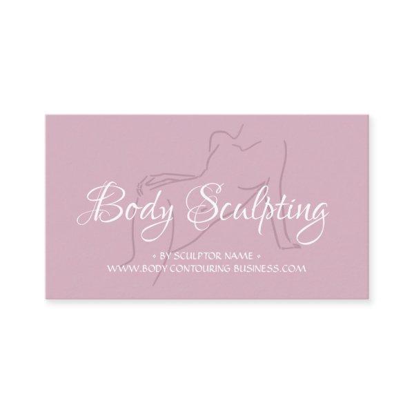 Body sculpting contouring blush pink spa woman tan
