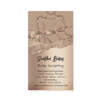 Body Sculpting Cosmetics Logo QR Code Skin Rose