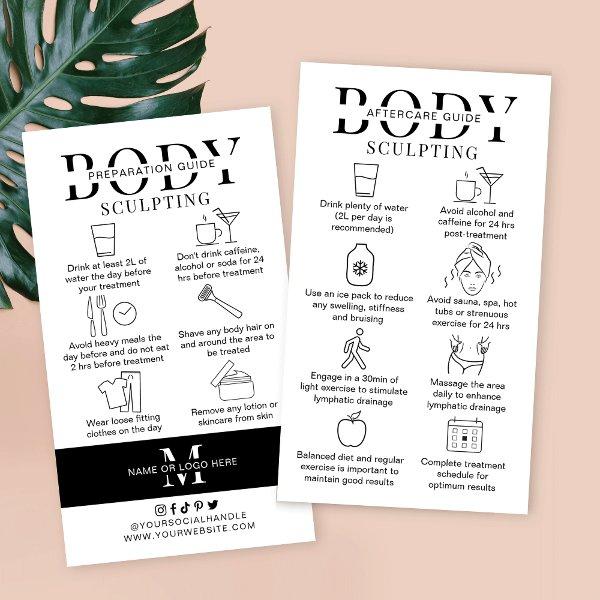 Body Sculpting Pre and Post Care Instructions