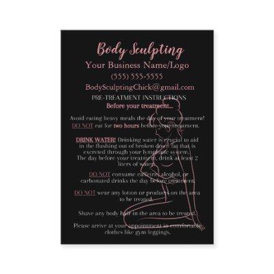 Body Sculpting Pre and Post Treatment Information