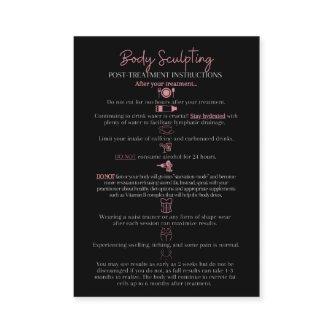 Body Sculpting Pre and Post Treatment Information