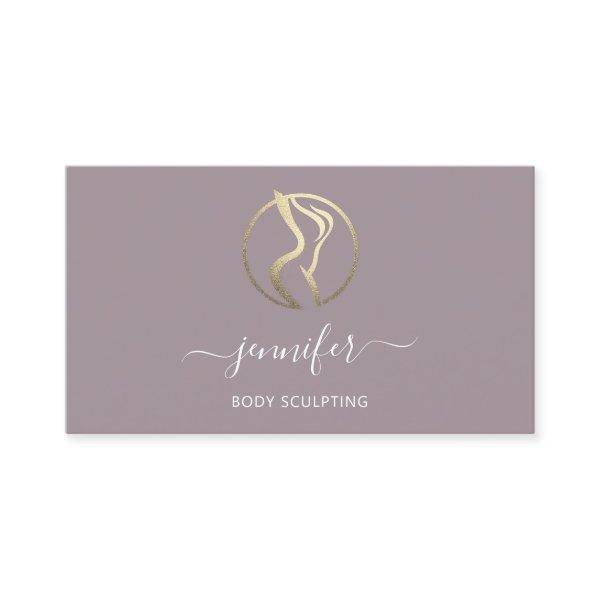 Body Shaping Sculpting Massage Gold Logo QR Blush