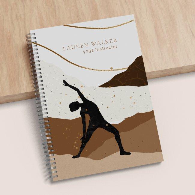 Bohemian Earth Tones Yoga Studio Notebook