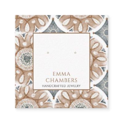 Boho Abstract Shapes Earring Display Card
