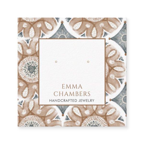 Boho Abstract Shapes Earring Display Card