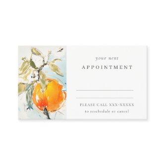 Boho Abstract Sketchy Orange Garden Appointment