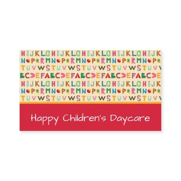 Boho Alphabet Daycare